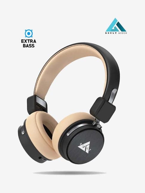 Boult Audio ProBass Flex Over The Ear Bluetooth Wireless Headphones With Mic (Black)
