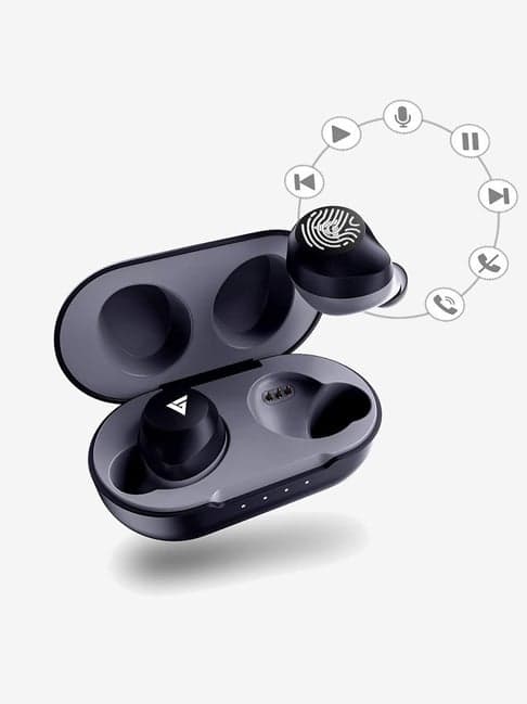Boult Audio AirBass TrueBuds True Wireless Earbuds with 30H Total Playtime & Touch Controls (Grey)