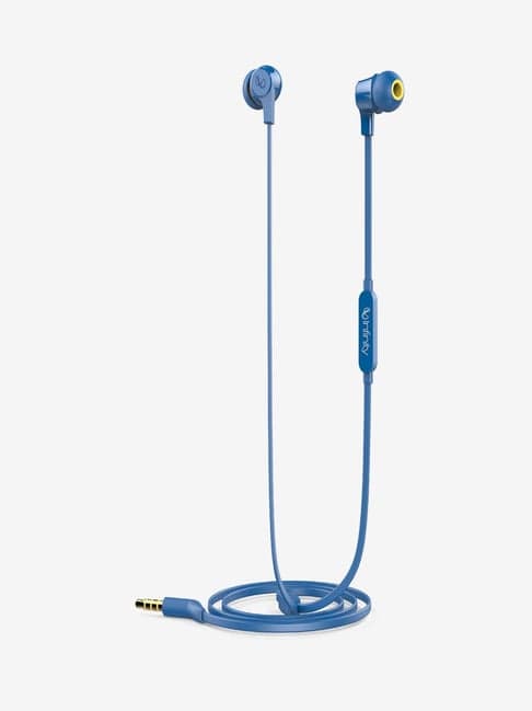 Infinity by Harman Wynd 300 Wired Tangle Free Flat Earphones with Microphone (Blue)