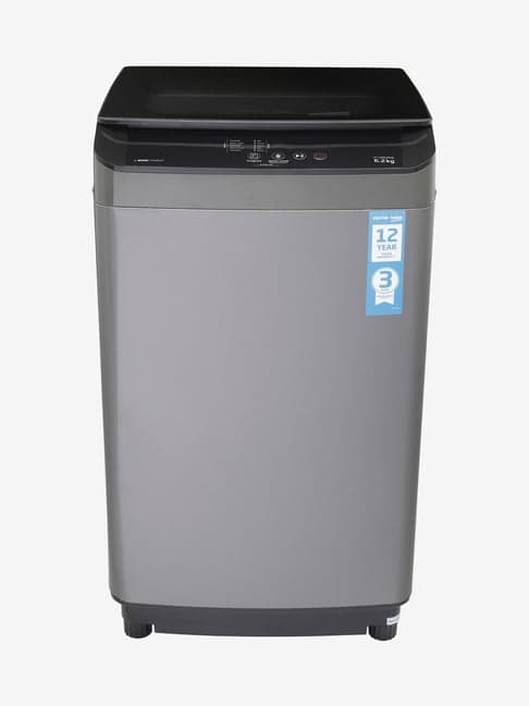 Voltas Beko 6.2 kg Fully Automatic Top Load Washing Machine (WTL62UPGB, Grey)