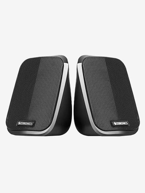 Zebronics 5W 2.0 Channel Wired Laptop/Desktop Speaker (ZEB-Fame, Black)