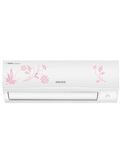 Voltas 1.0 Ton Inverter 4 Star Copper 124V DZX (R-32) Split AC (Floral White)