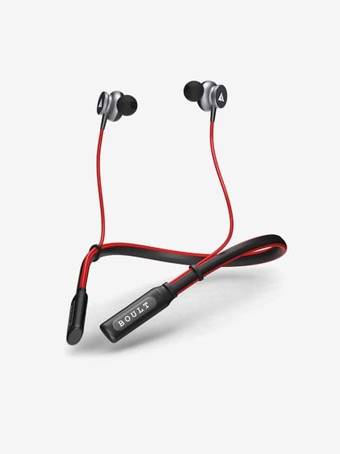 Boult Audio ProBass Curve Wireless Bluetooth Earphones with 12H Playtime & Extra Bass (Red)