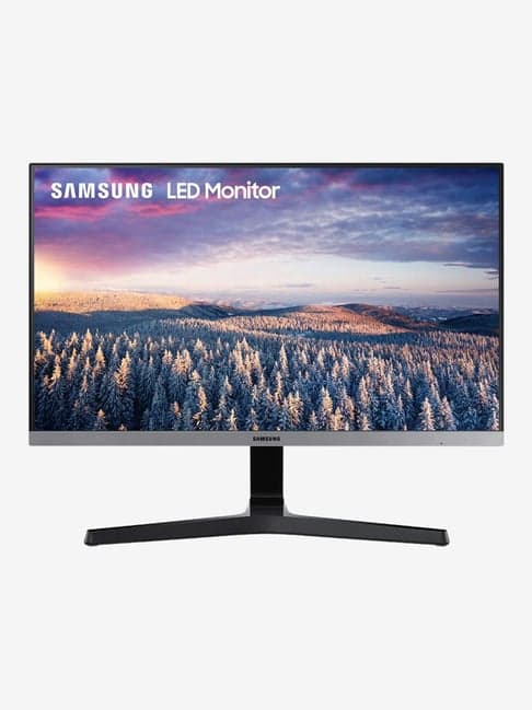 Samsung 60.96 cm (24 Inch) Full HD LED Monitor (LS24R350FHWXXL, Silver/Black)