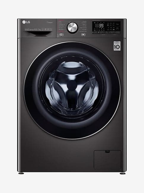 LG 10.5Kg /7Kg Fully Automatic Washer Dryer (FHD1057STB, Black VCM)