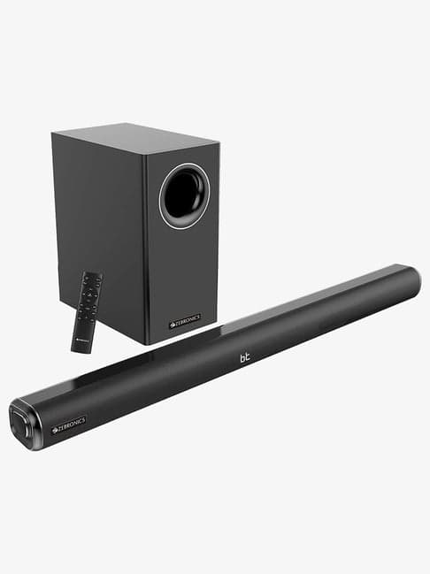 ZEBRONICS Juke bar 5000 pro 120 W Bluetooth Soundbar (Black, 2.1 Channel)