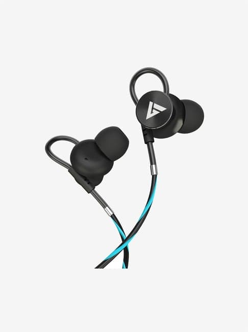 Boult Audio BassBuds Loop Wired Noise Cancellation Earphone with Microphone (Blue)