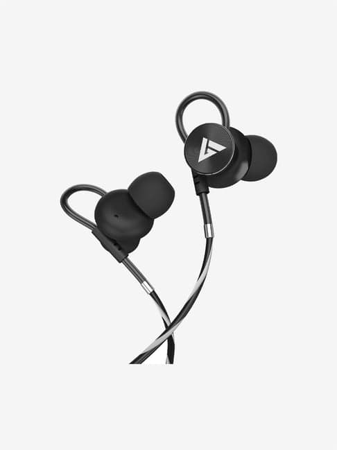 Boult Audio BassBuds Loop in-Ear Wired Earphones with 12mm Powerful Driver for Extra Bass (Grey)