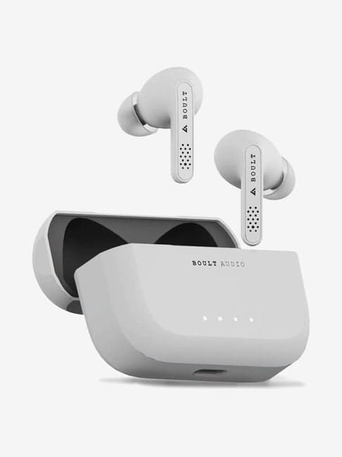 Boult Audio AirBass Propods TWS Earbuds with 24H Total Playtime & Type-C Fast Charging (White)