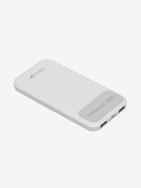 Powerup stay charged 5V/3. 1A 10000mAh Portable Fast Charge (Grey/White)