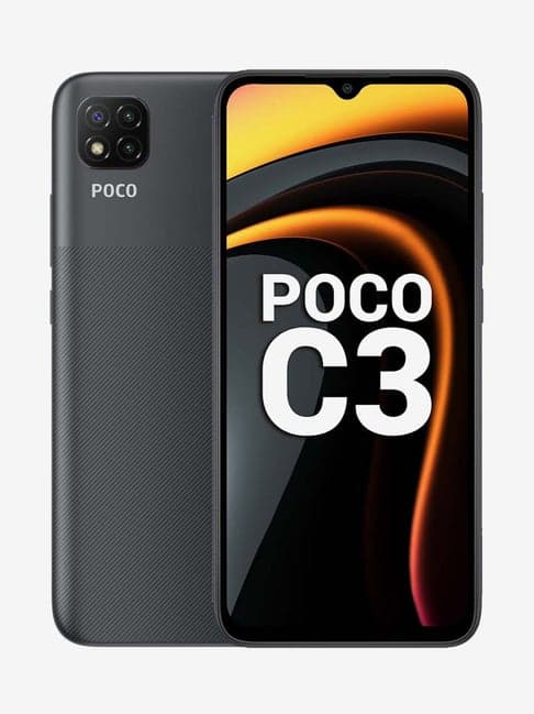 POCO C3 64 GB (Matte Black) 4 GB RAM, Dual SIM 4G
