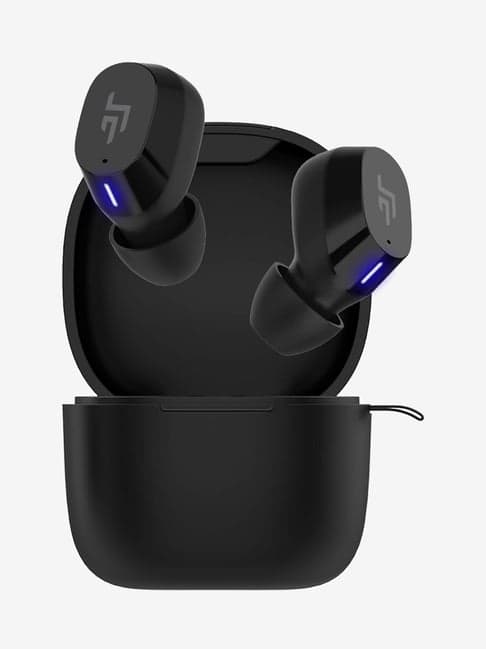 Crossbeats Edge 2020 True Wireless Bluetooth Earbuds with Charging Case (Black)