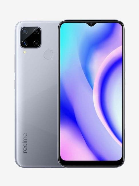 realme C15 Qualcomm Edition 64 GB (Power Silver) 4 GB RAM, Dual SIM 4G