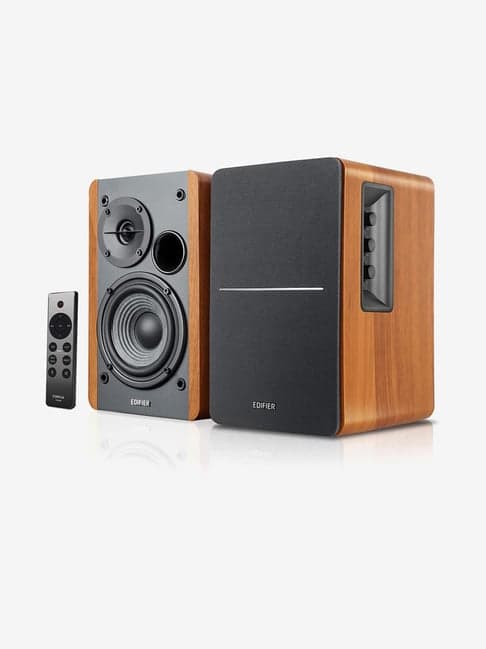 Edifier R1280DBs Active Bluetooth 42W 2.0 Bookshelf Speakers with Remote (Wood Grain)