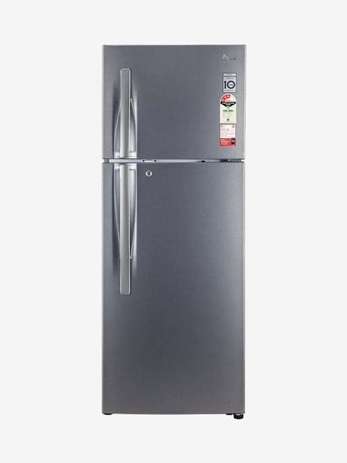 LG 284L Inverter 3 Star Frost Free Convertible Double Door Refrigerator (Dazzle Steel, GL-T302RDSX)