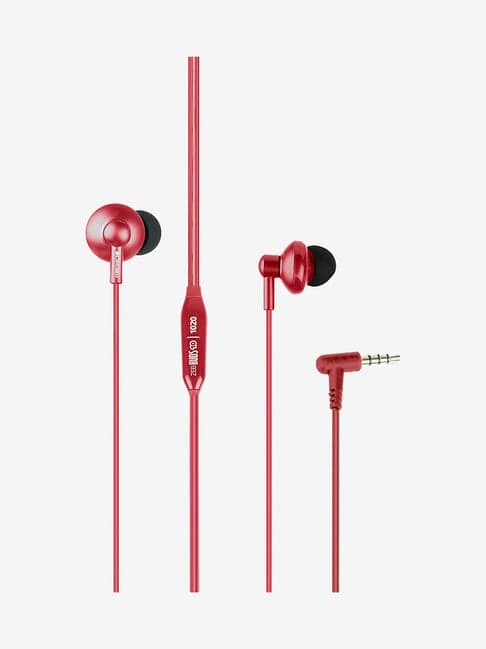 Zebronics Zeb-Buds 10 Wired Earphone with Mic (Red)