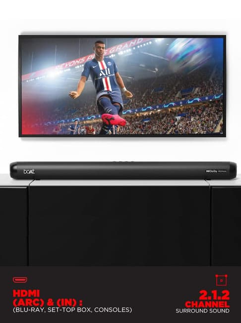 boAt Aavante Bar 4000DA T with Dolby Atmos 3D 200 W Bluetooth Soundbar (Premium Black)