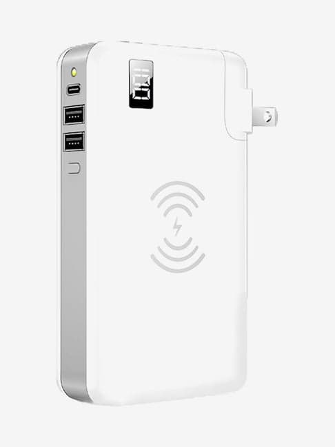 Tiitan SC02 10000mAh 3-in-1 Wireless Intelligent Charger Portable Power Bank (White)