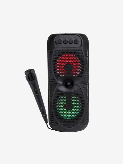 Tronica KAYJOY Dual 4 INCHES Rechargeable Bluetooth Speaker with Mic (Black)