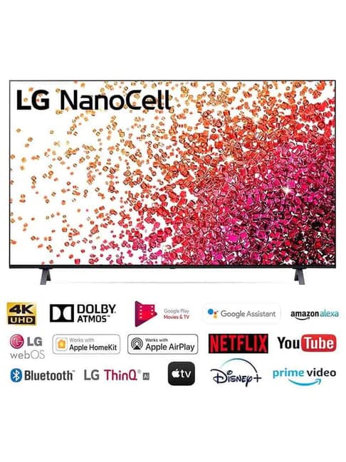 LG 139.7 cm (55 Inches) Smart 4K Ultra HD Nanocell LED TV 55NANO73TPZ (2021, Blue) 3 Year Warranty
