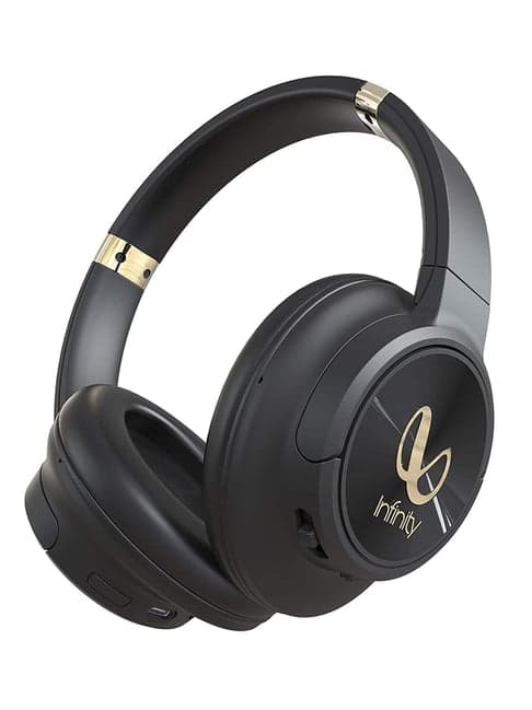 Infinity Glide 4000 Over The Ear Bluetooth Headphones With Mic (INFGLD4000, Black)