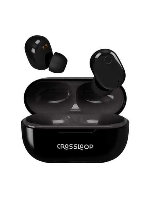 CROSSLOOP GENEX True Wireless Earbuds with Mic (Black)