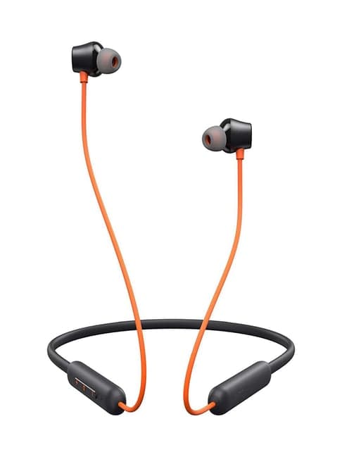 DIZO Wireless Bluetooh Headset (by realme TechLife) (Neckband, Orange)
