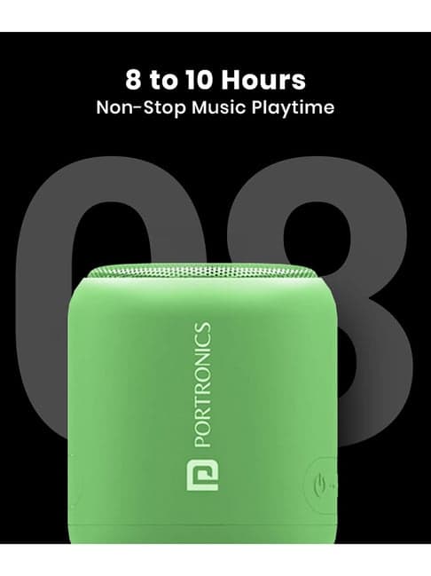 Portronics SoundDrum 1 POR-1399 10W Wireless Bluetooth Speaker (Green)