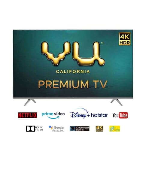 Vu 108 cm (43 Inches) Android Smart 4K Ultra HD LED TV Premium 43PM (Black)