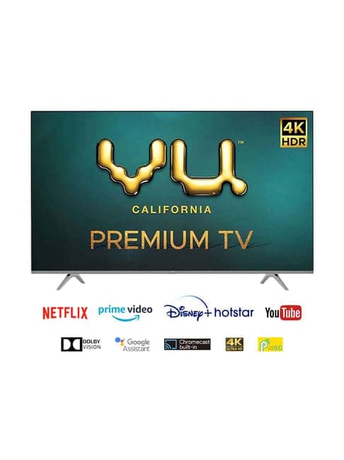 Vu 108 cm (43 Inches) Android Smart 4K Ultra HD LED TV Premium 43PM (Black)