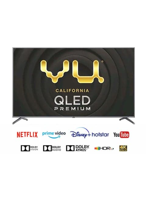 VU 190 cm (75 Inch) Android Smart Ultra HD 4K QLED TV 75QPC (2021, Black)