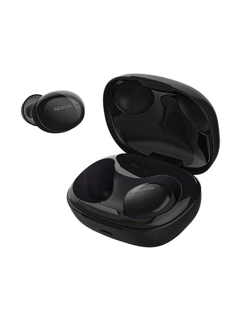 Nokia Comfort Earbuds (TWS-411-BK) Wireless Bluetooth Earbuds with IPX5 Waterproof (Black)