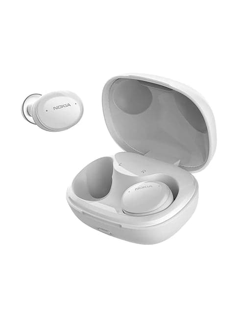 Nokia Comfort Earbuds (TWS-411-WH) Wireless Bluetooth Earbuds with IPX5 Waterproof (White)