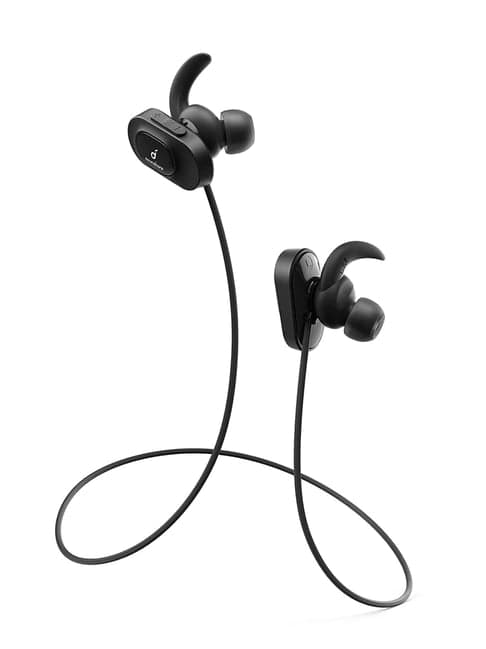 Soundcore Bluetooth Air Wireless Workout 12 mm Driver 10H Playtime Neckband (Black)