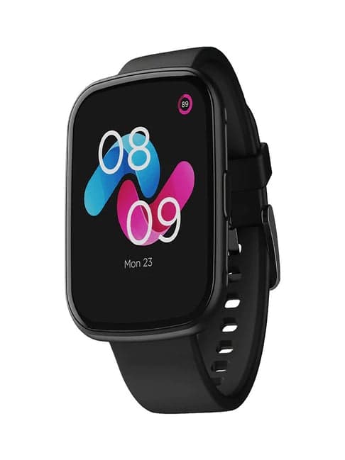 Boat Wave Play, Vivid 1.69 inch HD Display Smartwatch with IP68 Dust & Water Resistance (Black)