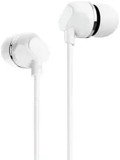 Intex Thunder 81 Wired in Ear Earphones with Mic & 3.5mm Universal Jack (White)