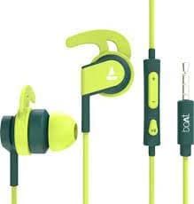 (Renewed) boAt Bassheads 242 Wired Headset (Neon Green)