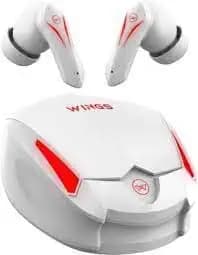 (Renewed) Wings Phantom 550, Gaming TWS Earbuds, 45hr Playtime, Touch Controls Bluetooth Gaming Headset (White) True Wireless