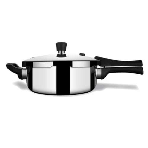 Stahl Triply Stainless Steel Xpress Pressure Cooker Outer Lid Pan, 9223, 3.5 Liters
