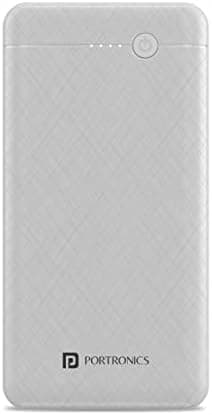 Portronics Power Brick II 20K 20000mAh Power Bank with 2.4A Max Output, Dual Input (Type C + Micro) Dual USB Output(White)