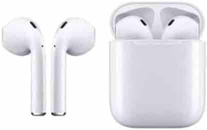 I12 Tws 5.0 Bluetooth Truly Wireless In Ear Earbuds With Mic (White)