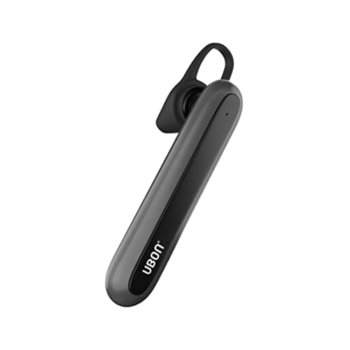 UBON Single Ear BT- 70 Bluetooth Wireless Earphone Headset with in-Built Mic, Upto 10 Hours Playtime Lightweight Earbud with Noise Cancellation, Music and Handsfree Calling (BT-70-Black-New)