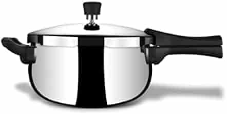 Stahl Triply Stainless Steel Xpress Belly / Handi Pressure Cooker Outer Lid, 9273, 3.0 Liters