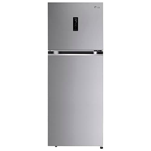 LG 340 L 3 Star Frost-Free Smart Inverter Wi-Fi Double Door Refrigerator (GL-T342VPZX, Shiny Steel, Convertible & Door Cooling+)