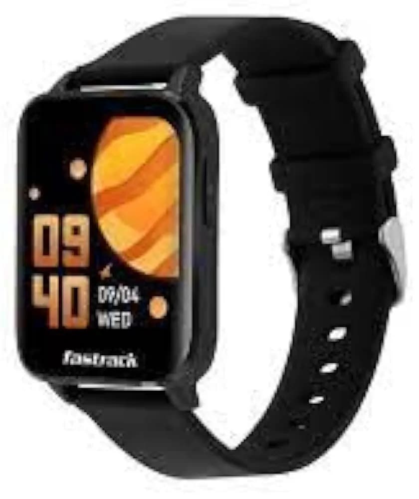 (Renewed) Fastrack Reflex Curv Smartwatch (Black Strap, Free size)