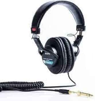 (Refurbished) SONY MDR-7506 Professional Headphones with Mic Wired Headset (Black, On the Ear)