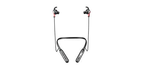 Altec Lansing AL-NB-04 in-Ear Neckband Wireless Bluetooth Earphones with Voice Assistance & Built-in Mic - Black