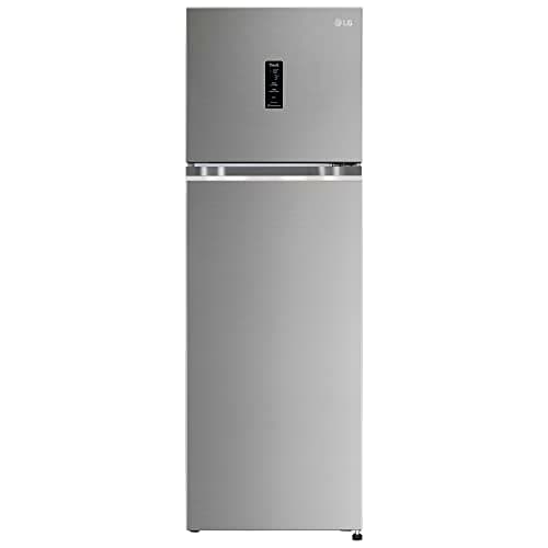 LG 289 L 3 Star Frost-Free Smart Inverter Wi-Fi Double Door Refrigerator (GL-T312TPZX, Shiny Steel, Convertible & Door Cooling+)