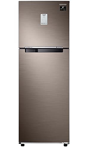 Samsung 265 L 2 Star Frost Free Double Door Refrigerator(RT30A3A22DX/HL,Luxe Brown,Convertible, Steel, 2022 Model)