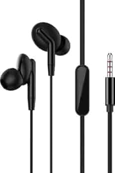 REDYR Taal Wired Earphone, Built in Mic, Call Answer HD Sound Quality Wired Headset (Black, in The Ear)
